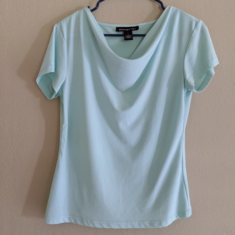 Briggs New York Light Blue Short Sleeve Shirt